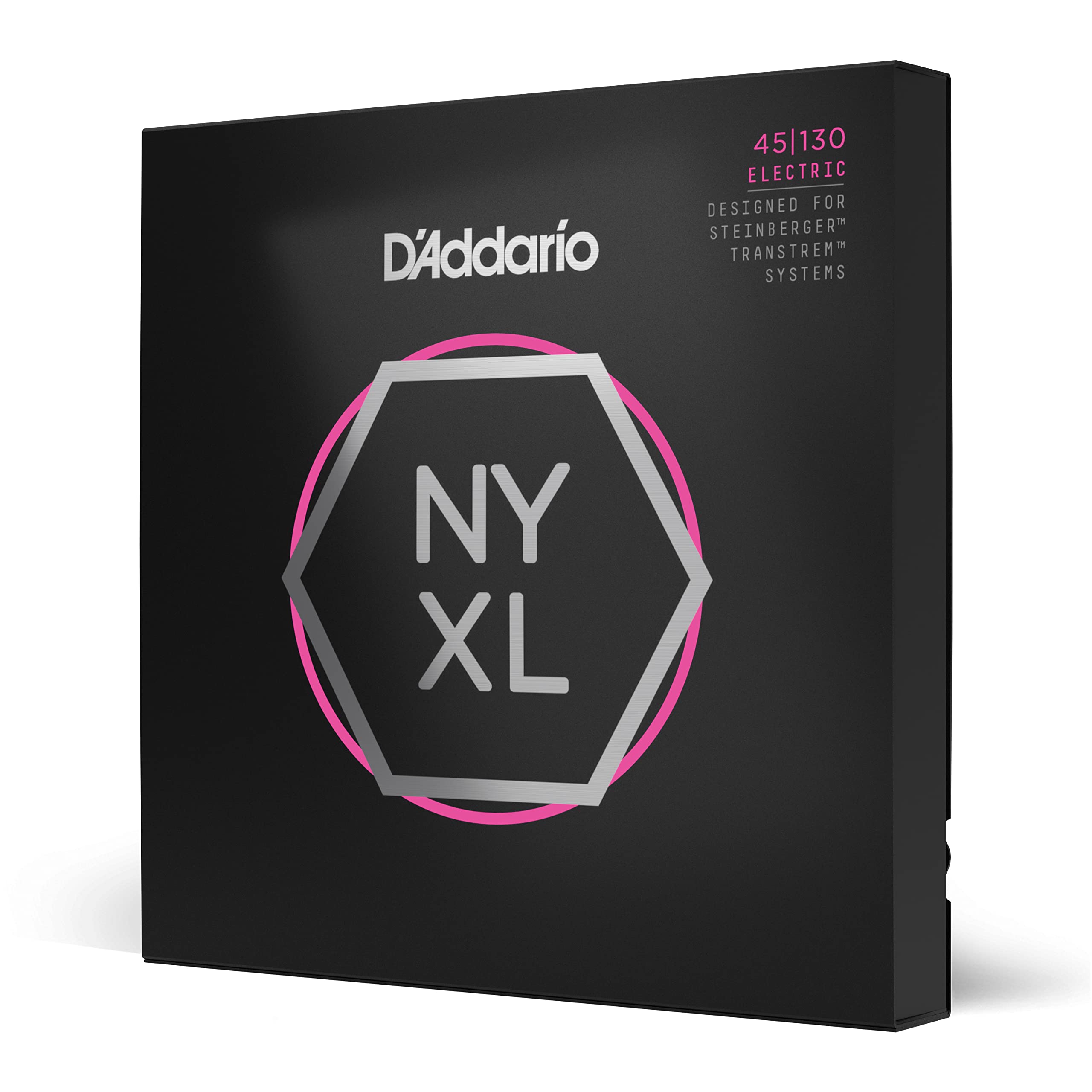 D'Addario NYXL Bass Guitar Strings - NYXLS45130 - 45-130 Regular Light 5-String Bass Strings with Double Ball End - Superior Strength, Tuning Stability & Enhanced Tone - Perfect for Live Performances, Studio Recording & Professional Bass Players