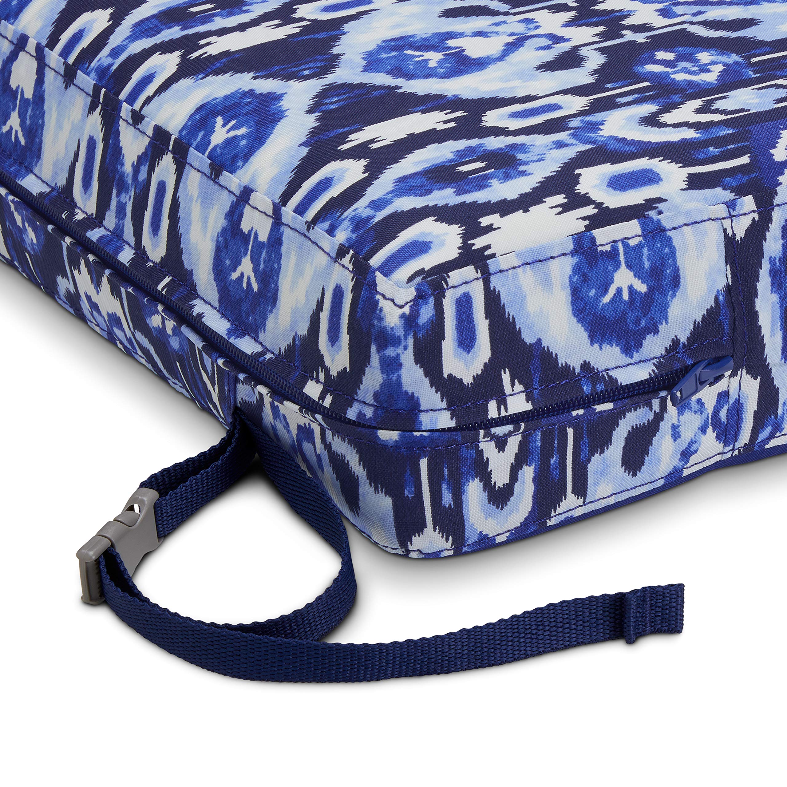 Vera Bradley Water-Resistant Patio Bench Cushion 54 x 18 x 3 Inch - Ikat Island Pattern Outdoor Furniture Cushion for Garden, Deck, Porch & Poolside Seating