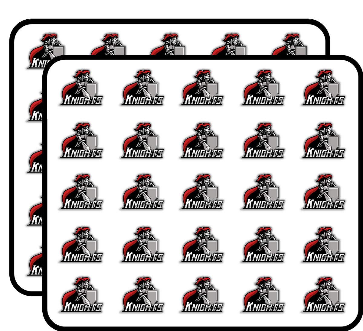 Knights Emblem Art Decor Stickers - 50 Pack for Scrapbooking, DIY Crafts, Bullet Journals, Calendars & Kids Art Projects - Perfect for Home Decor, School Projects and Creative Gift Wrapping