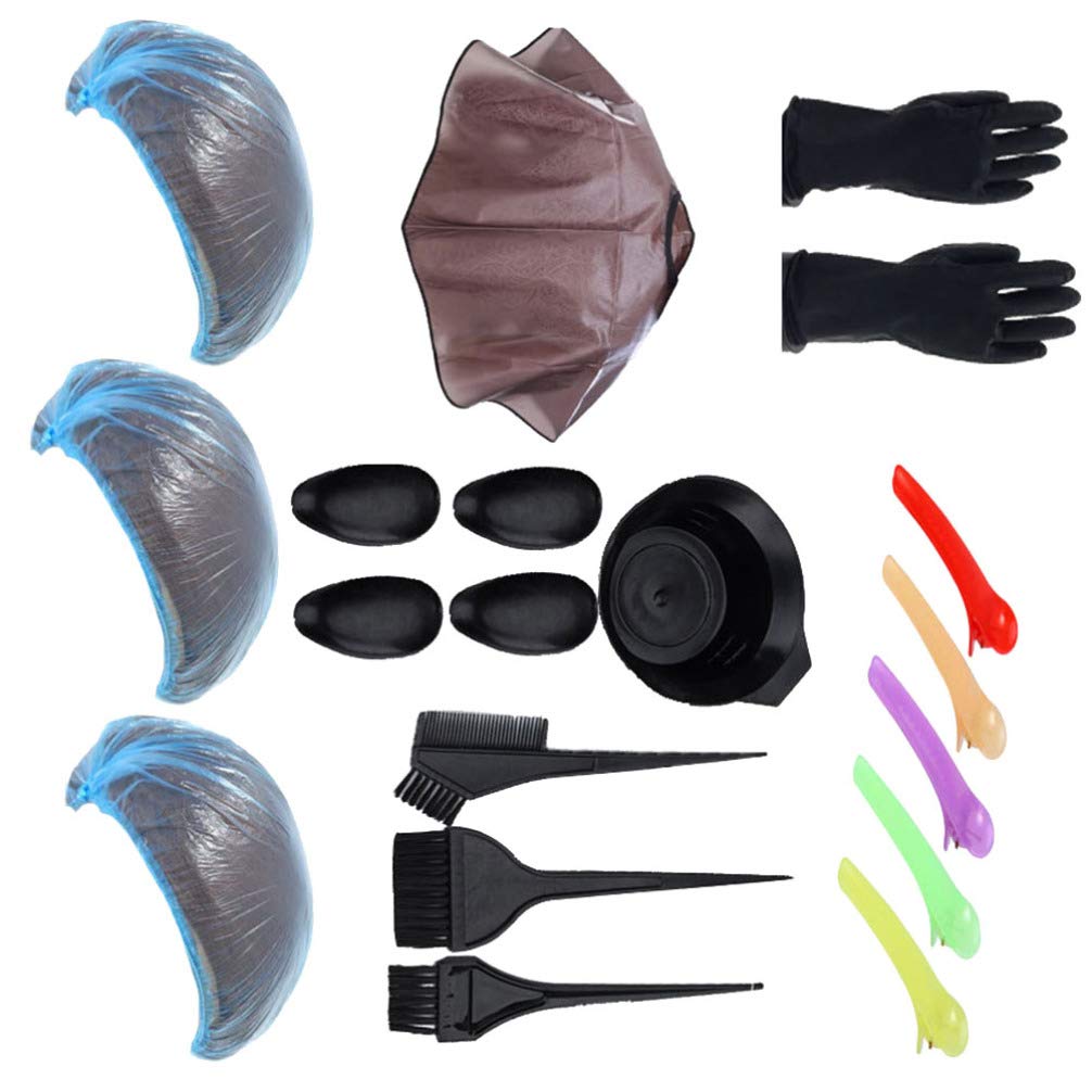 Uonlytech 21pcs Professional Hair Dye Brush & Bowl Set - DIY Hair Coloring, Bleaching & Tinting Kit with Applicator Tools | Perfect for Salon, Home Use & Hair Styling