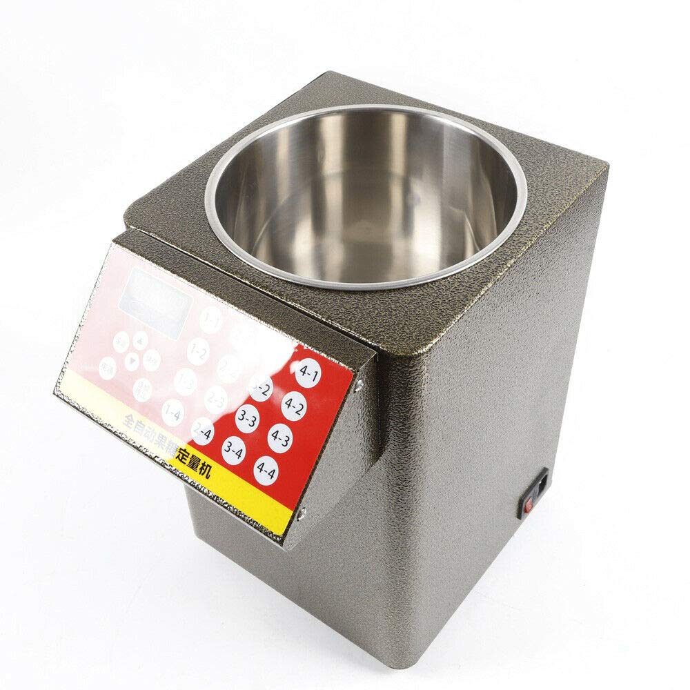 110V/60Hz Commercial Fructose Dispenser - 8000CC Bubble Tea Sugar Pump for Boba Shop, Coffee & Dessert Making - Precise Quantitative Machine for Milk Tea, Smoothies & Beverage Preparation