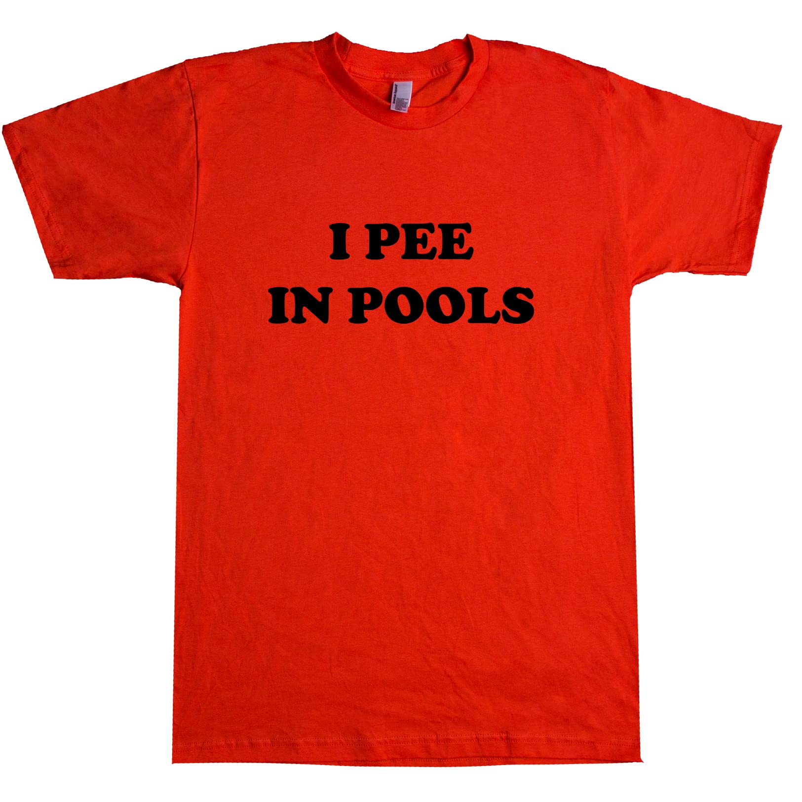 Funny I Pee in Pools Unisex T-Shirt - Cool Graphic Novelty Tee for Swimming Pools, Beach Parties & Summer Outfits