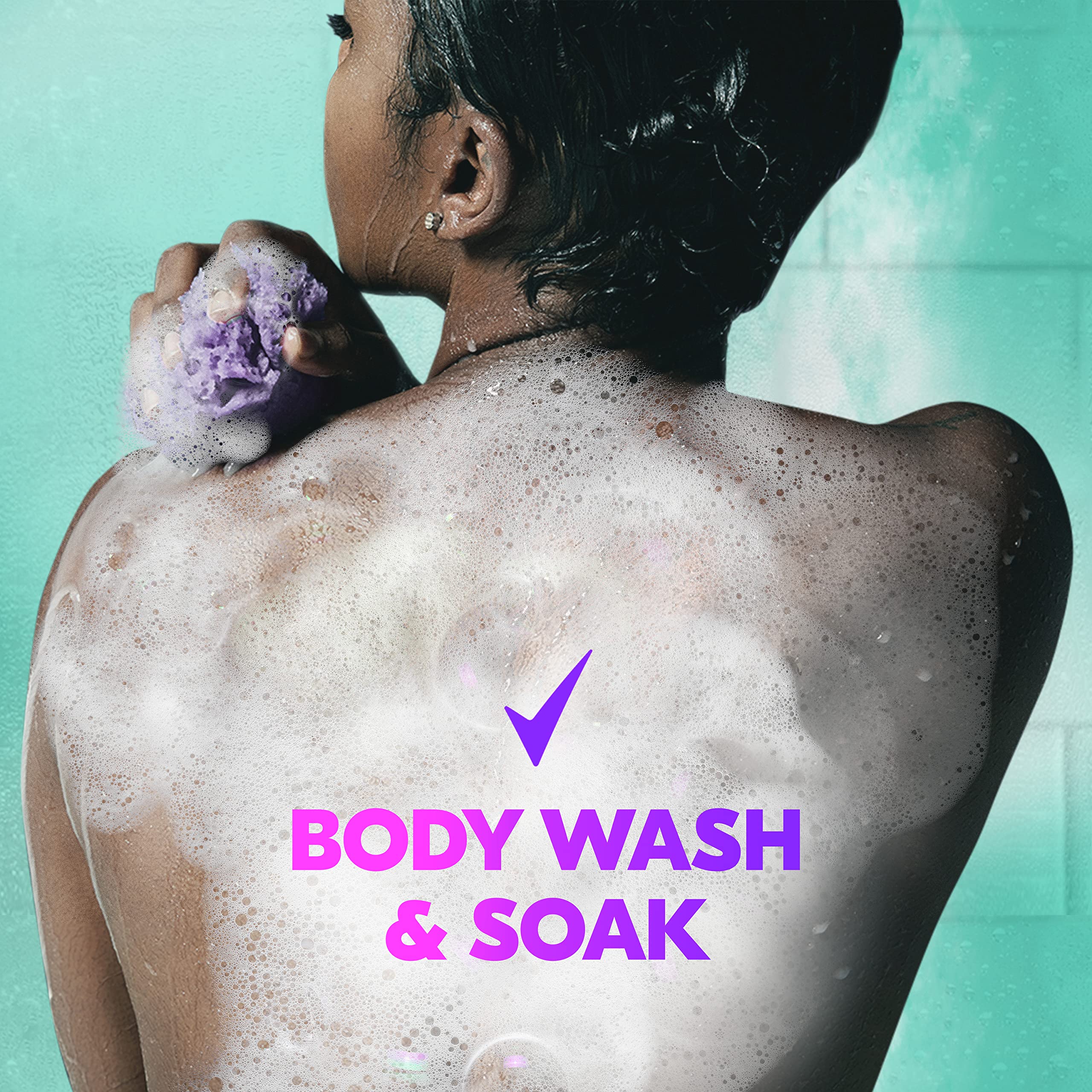 Degree Maximum Recovery Body Wash & Soak - Post-Workout Skincare with Lavender Extract, Epsom Salt & Electrolytes - 22 Fl Oz (Pack of 4) - Ideal for Muscle Recovery, Relaxation & Detox After Gym, Yoga or Sports
