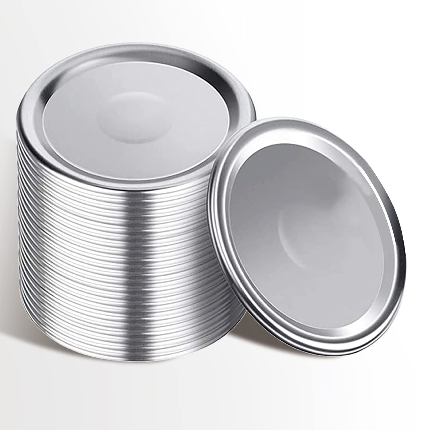 24-Piece Food Grade Canning Lids Set - Airtight Mason Jar Lids for Home Canning, Preserving Jams, Pickles & Vegetables (Perfect for DIY Food Storage & Gift Packaging)