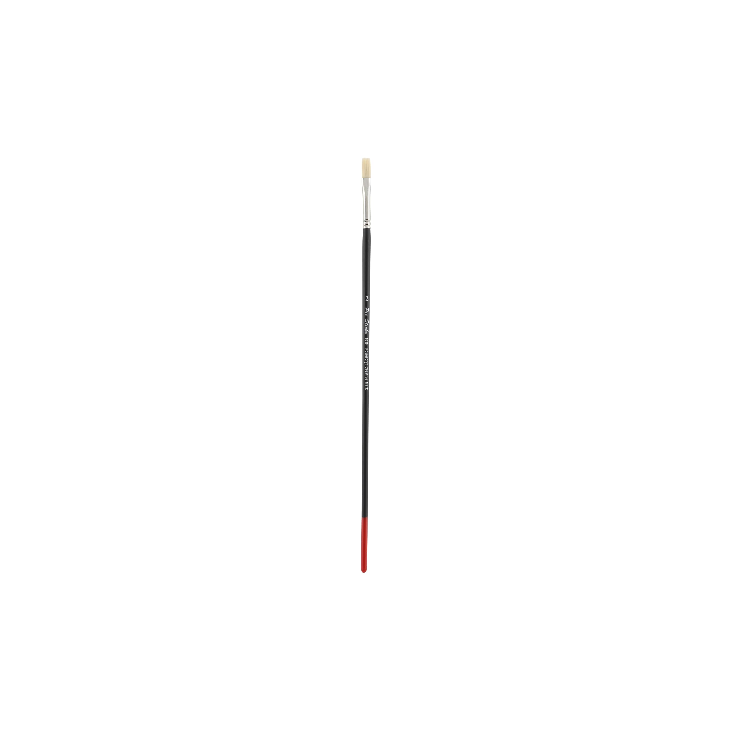Creative Mark Powercryl Ultimate Acrylic Paint Brushes - Flat #2, Professional Artist Paint Brushes with 3 Synthetic Hair Diameters for Heavy Acrylics & Water-Soluble Oils - Perfect for Canvas Painting, DIY Art Projects & Fine Detail Work