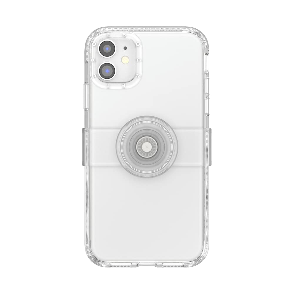 PopSockets Clear Phone Case with Grip & Slide - Compatible with iPhone 11 Pro, iPhone X, iPhone XS | Protective Cover with Secure Hold for Everyday Use, Travel & Active Lifestyle