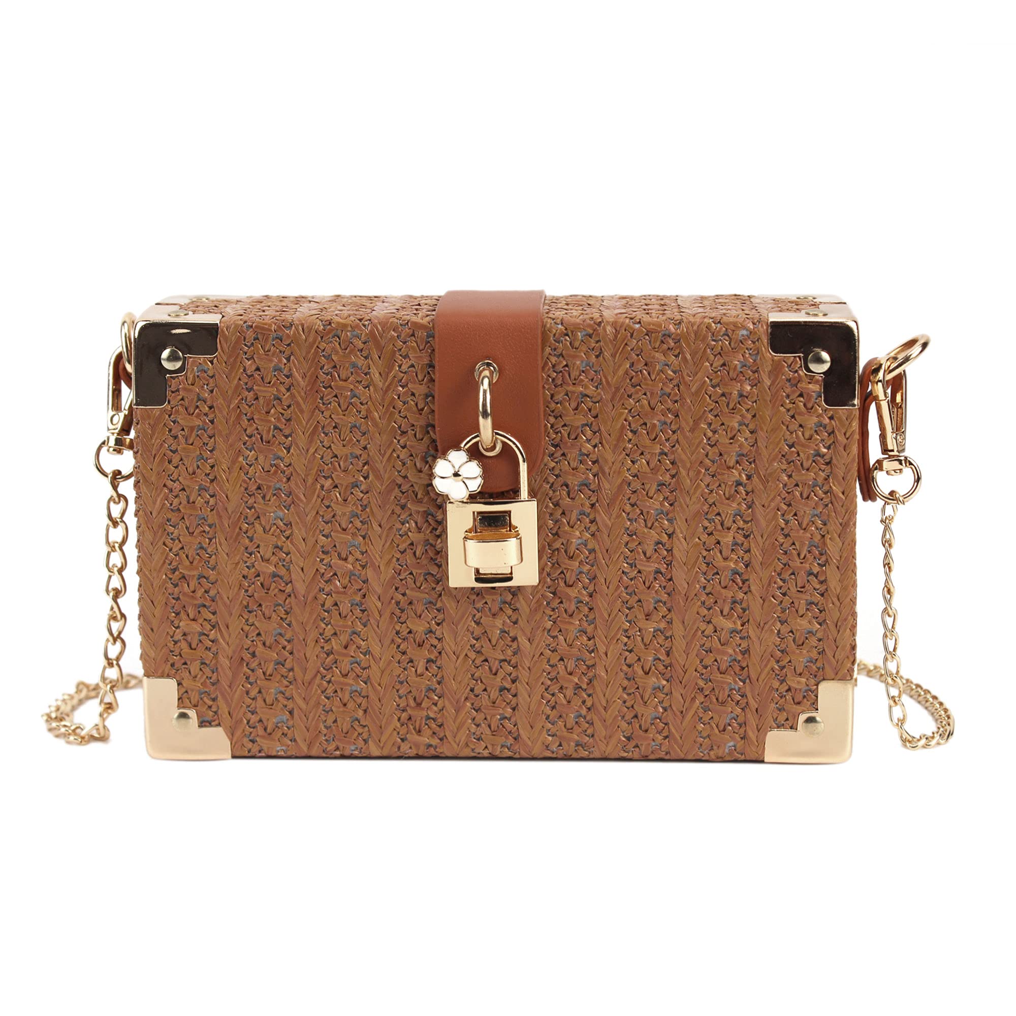 Van Caro Handwoven Cotton Straw Shoulder Bag - Bohemian Crochet Tassel Beach Purse for Women | Perfect for Summer Outings, Vacations & Boho Fashion Accessories