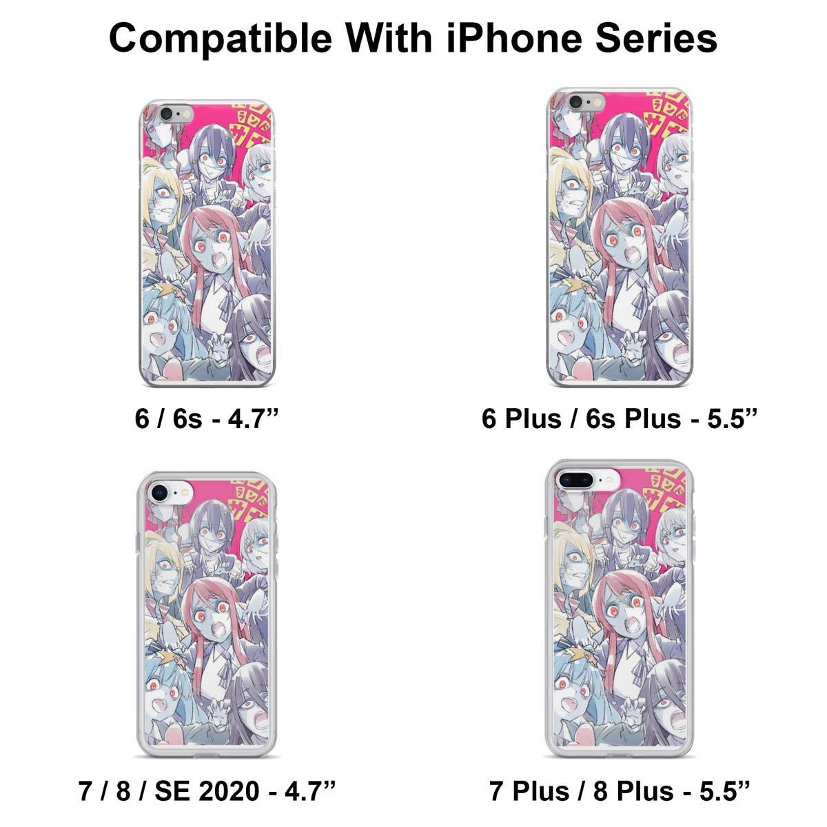 Zombieland Saga Anime Shockproof Clear Phone Case for iPhone 15 14 13 12 11 X Xs Xr 8 7 6 6s Plus Pro Max - Slim Protective Cover for Daily Use, Travel & School