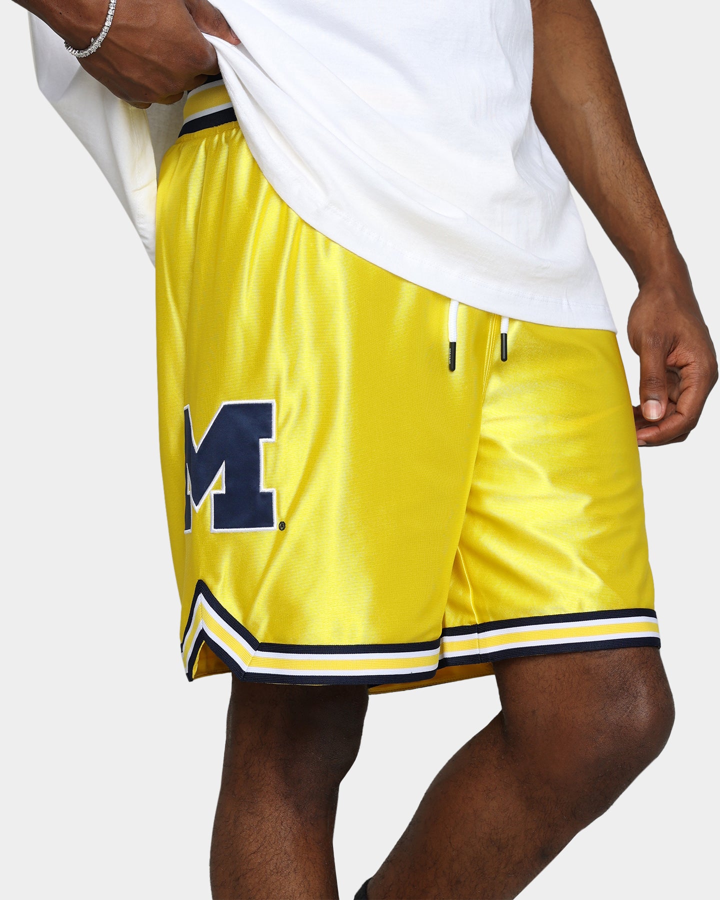 19Nine Michigan Legacy Basketball Shorts - Yellow - Comfortable & Breathable for Men's Sports & Casual Wear - Perfect for Gym, Running, and Everyday Use