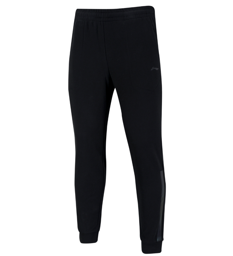 LI Ning Men's Athletic Training Pants - Lightweight Breathable Workout Joggers for Running, Gym & Casual Wear (Black, AKLN941-1) - Perfect for Sports, Fitness & Everyday Comfort