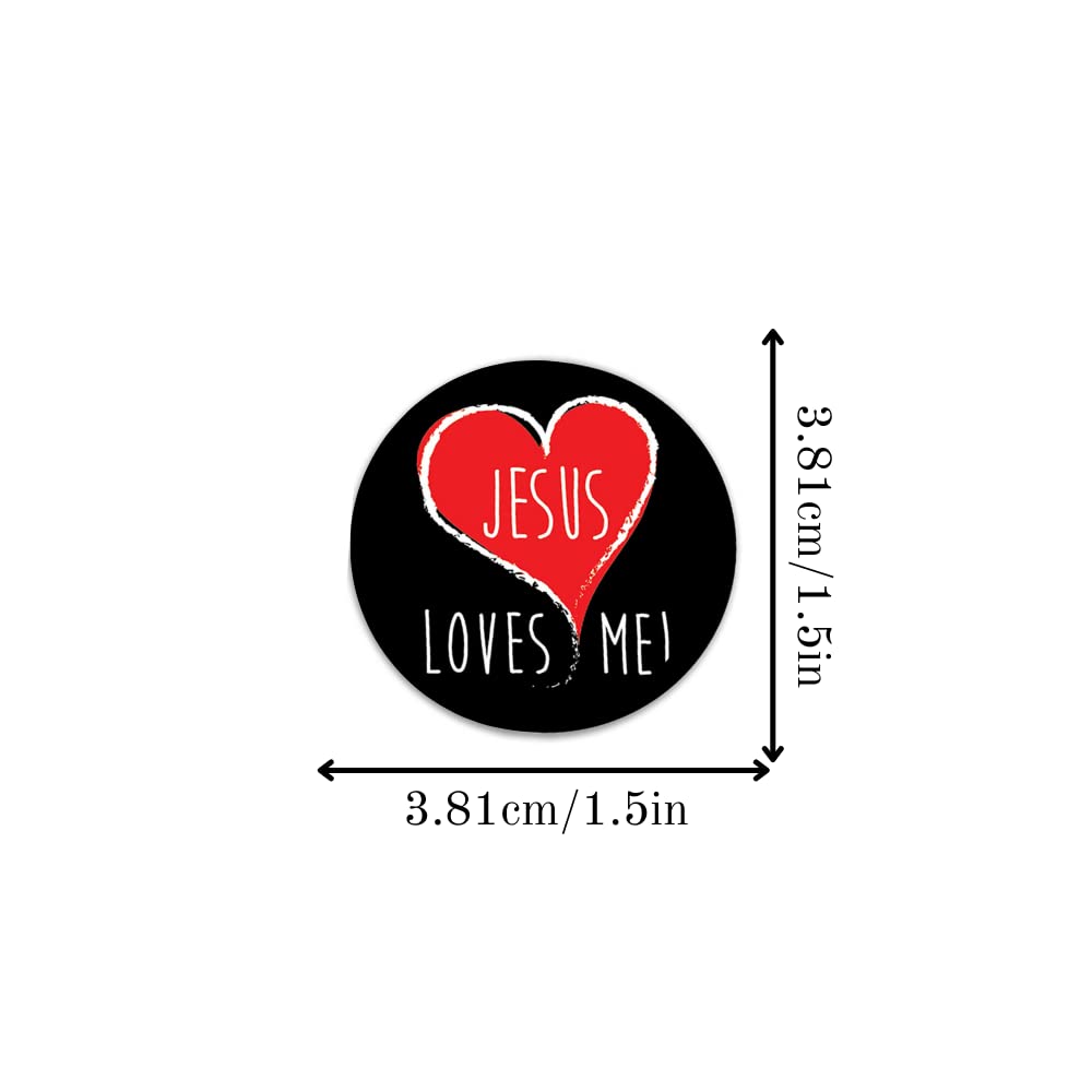 250 Jesus Loves Me Stickers - Bible Journaling & Faith Decals for Water Bottles, Scrapbooks, Planners - Christian Religious Crafts & DIY Decor - Perfect for Sunday School, Bible Study & Gift Giving