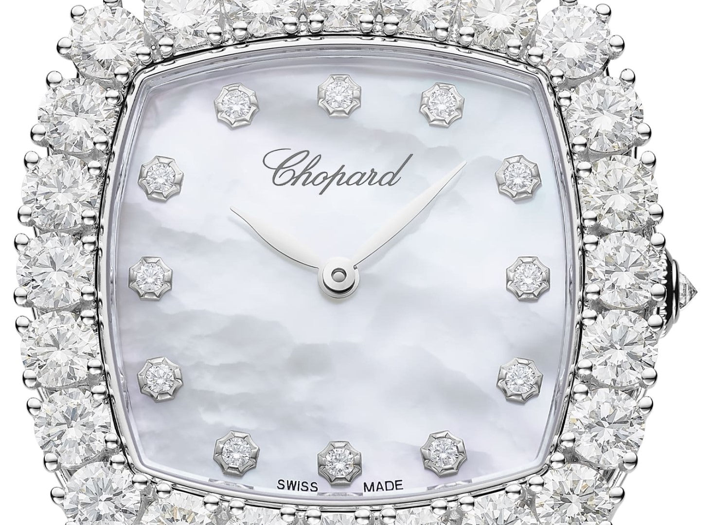 Chopard L’Heure Du Diamant 18K White Gold Diamond Ladies Watch - Luxury Women's Timepiece for Formal Events & Special Occasions