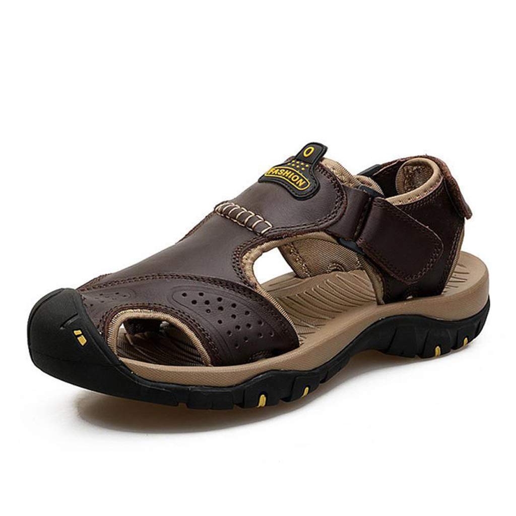 **XJJZS Men's Big Size Sandals - Breathable Summer Beach Slippers, Casual Sneakers for Outdoor Walking & Beach Vacations (Size 9) - Perfect for Poolside, Travel & Relaxation**