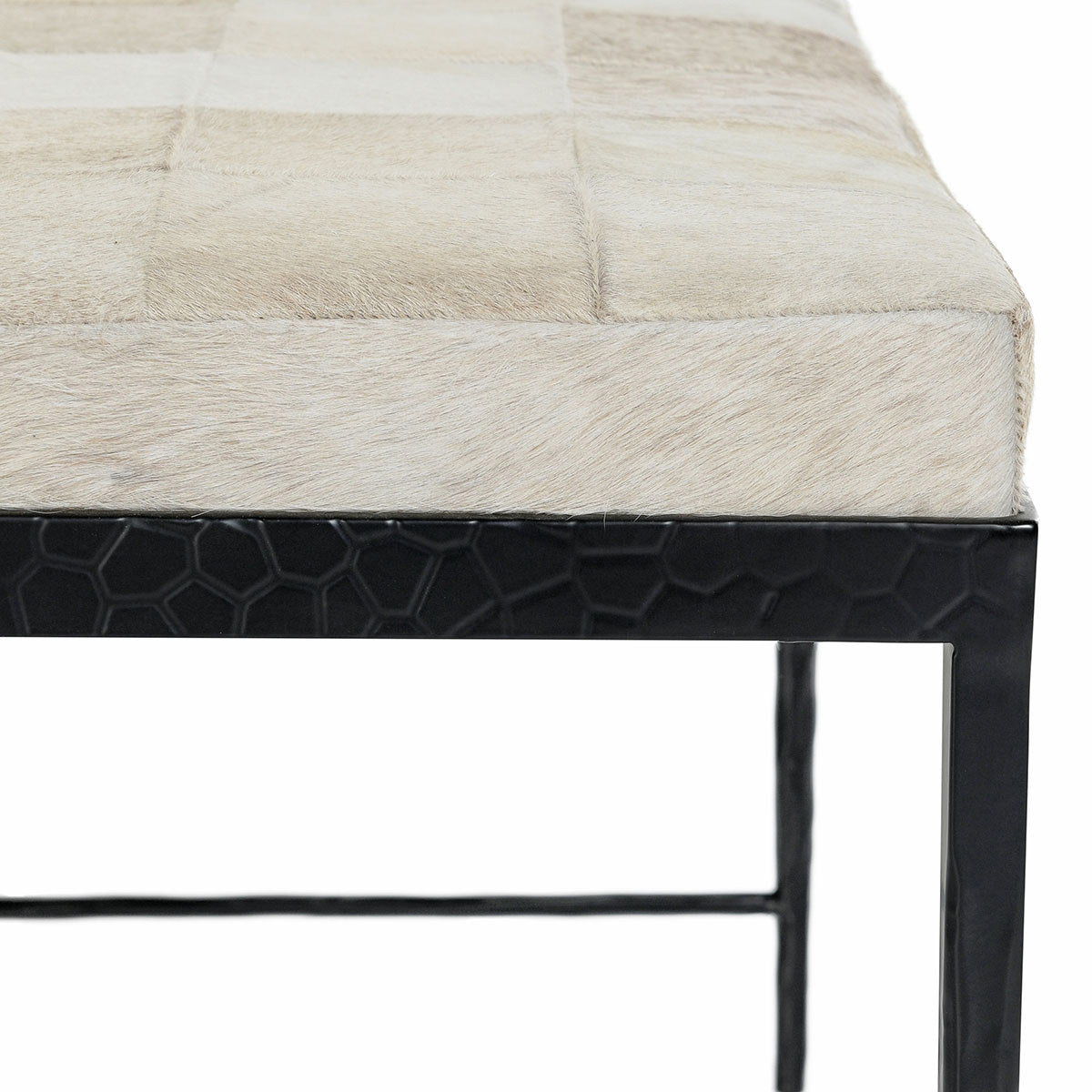 Achen Hide Bench - Stylish and Functional Storage Ottoman for Living Room, Bedroom, or Entryway - Perfect for Home Organization and Extra Seating