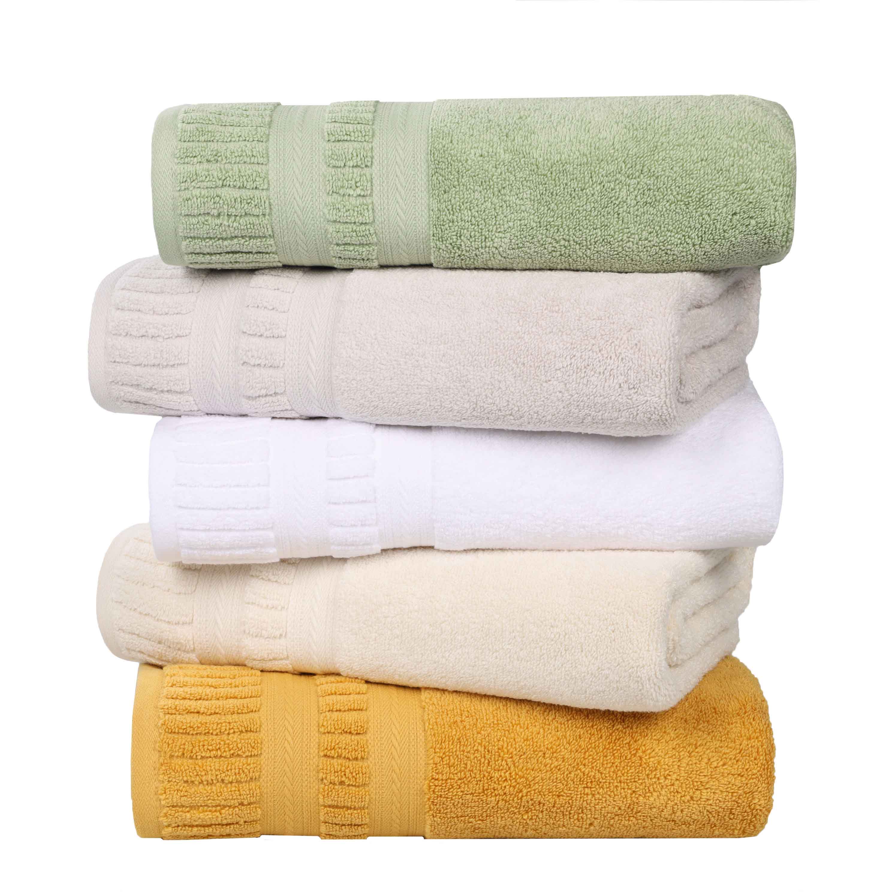 Venice Zero Twist Cotton Medium Weight Absorbent 3-Piece Bath Towel Set - Soft & Quick-Drying for Spa, Gym, and Beach Use