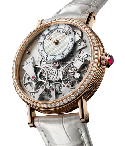 Breguet Tradition 18K Rose Gold Diamond Ladies Watch - Luxury Women's Timepiece for Formal Events & Special Occasions