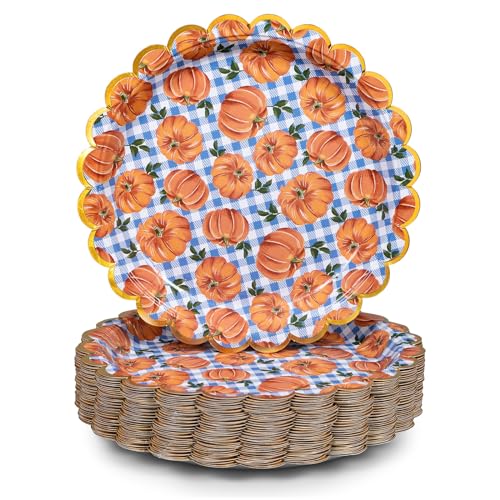 Pumpkins, Gingham Green