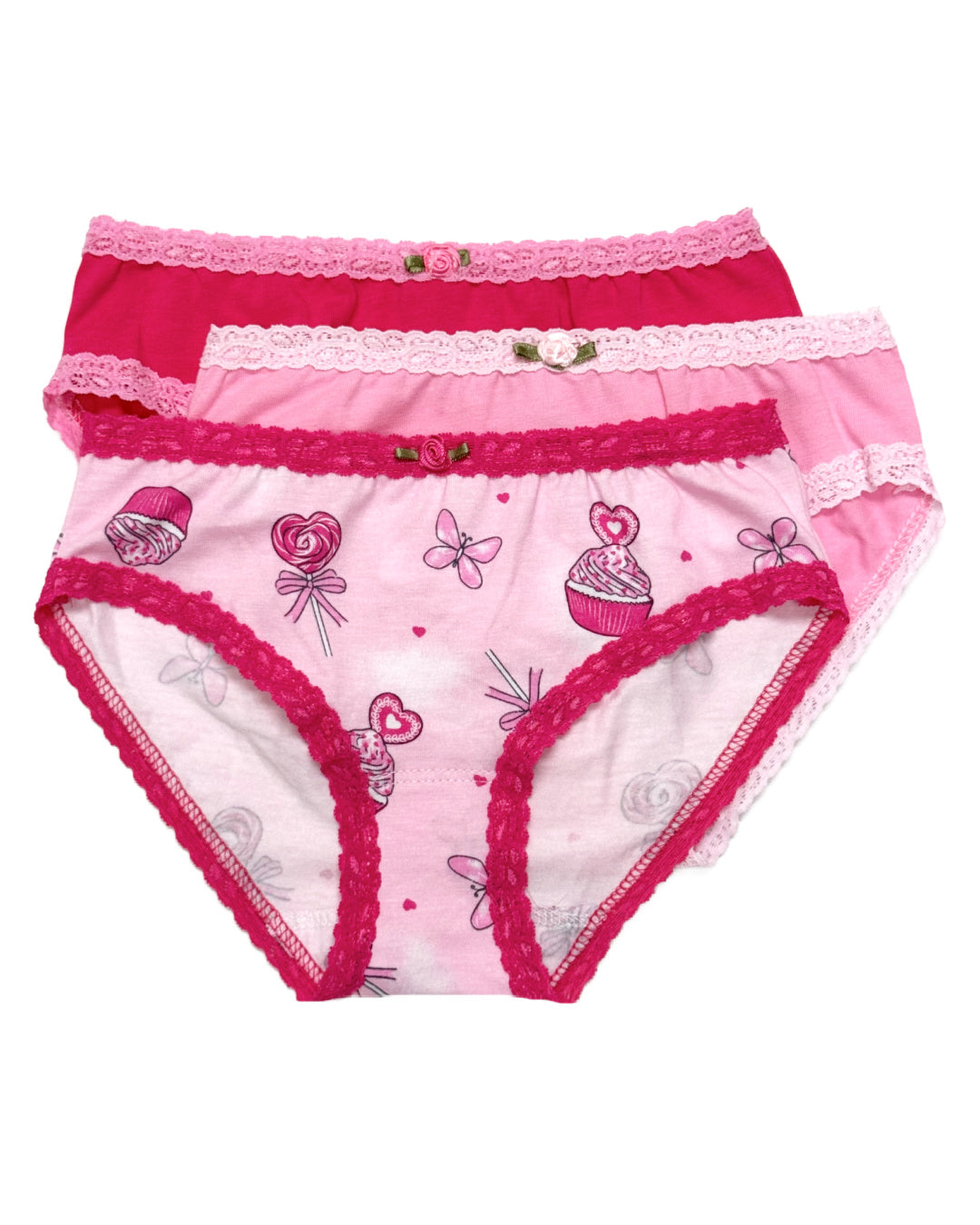 Sugar Rush 3 Pack Women's Cotton Underwear - Soft Breathable Panties for Everyday Comfort | Perfect for Workout, Sleep & Daily Wear