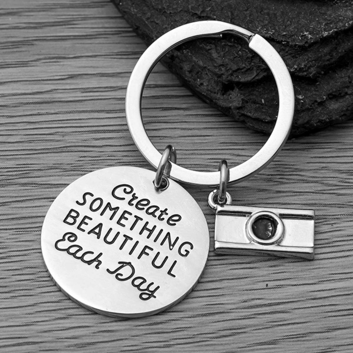 Infinity Collection Photographer Keychain - Unique Photography Gift for Photographers & Photography Lovers - Create Something Beautiful Each Day Charm - Perfect for Camera Bags, Birthday Gifts & Photography Enthusiasts