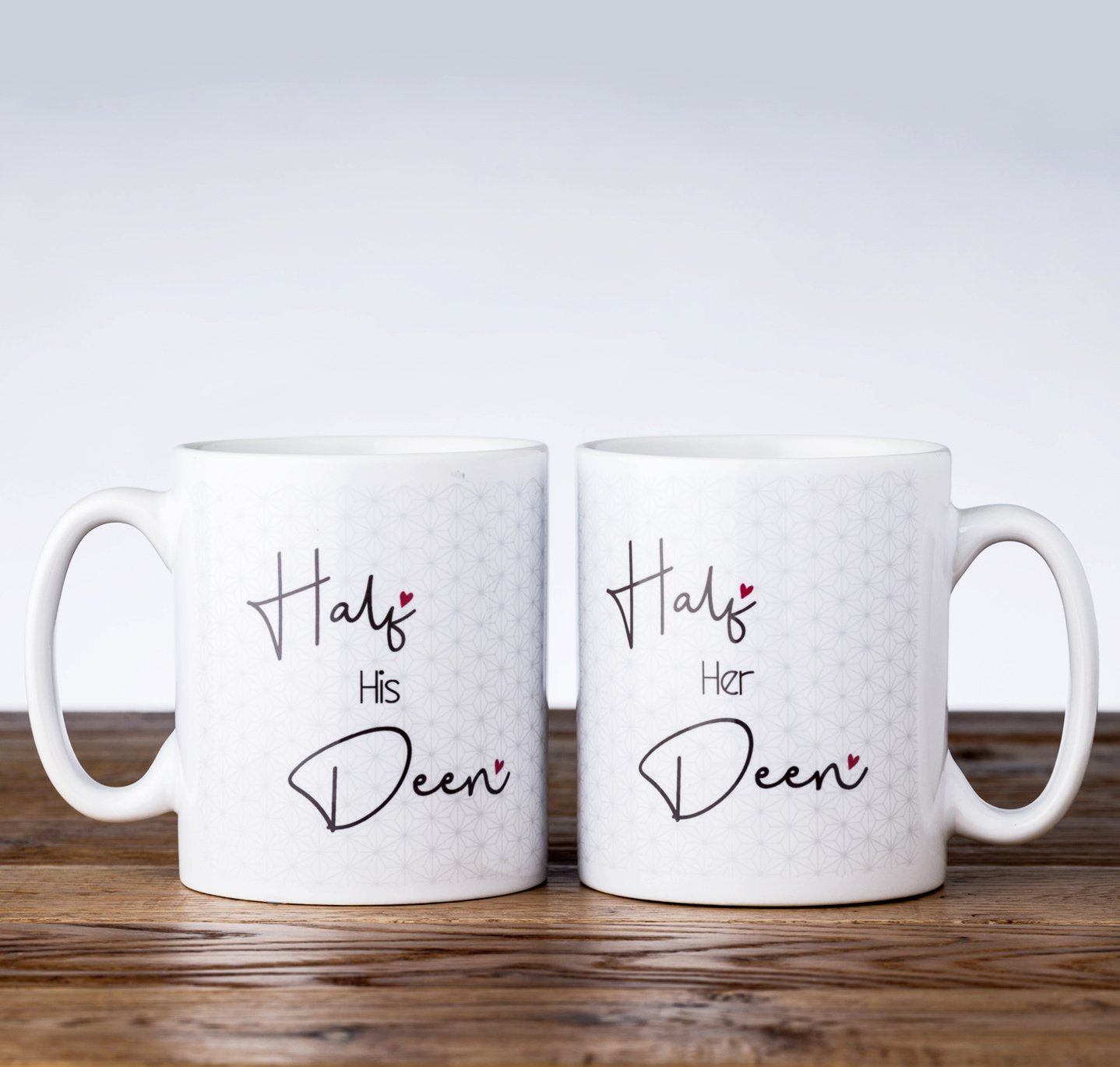 His and Her Coffee Mug Set - Perfect for Couples, Anniversaries & Romantic Gifts - Ideal for Morning Coffee, Tea or Hot Chocolate at Home