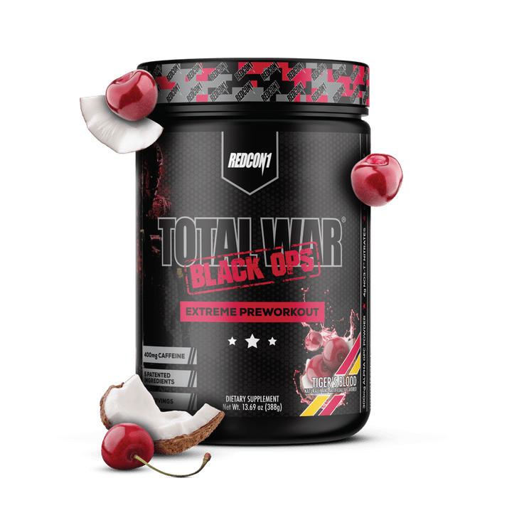 Redcon1 Total War Black OPS Extreme Pre-Workout Powder - Intense Energy & Focus for Gym, Bodybuilding & Athletic Performance