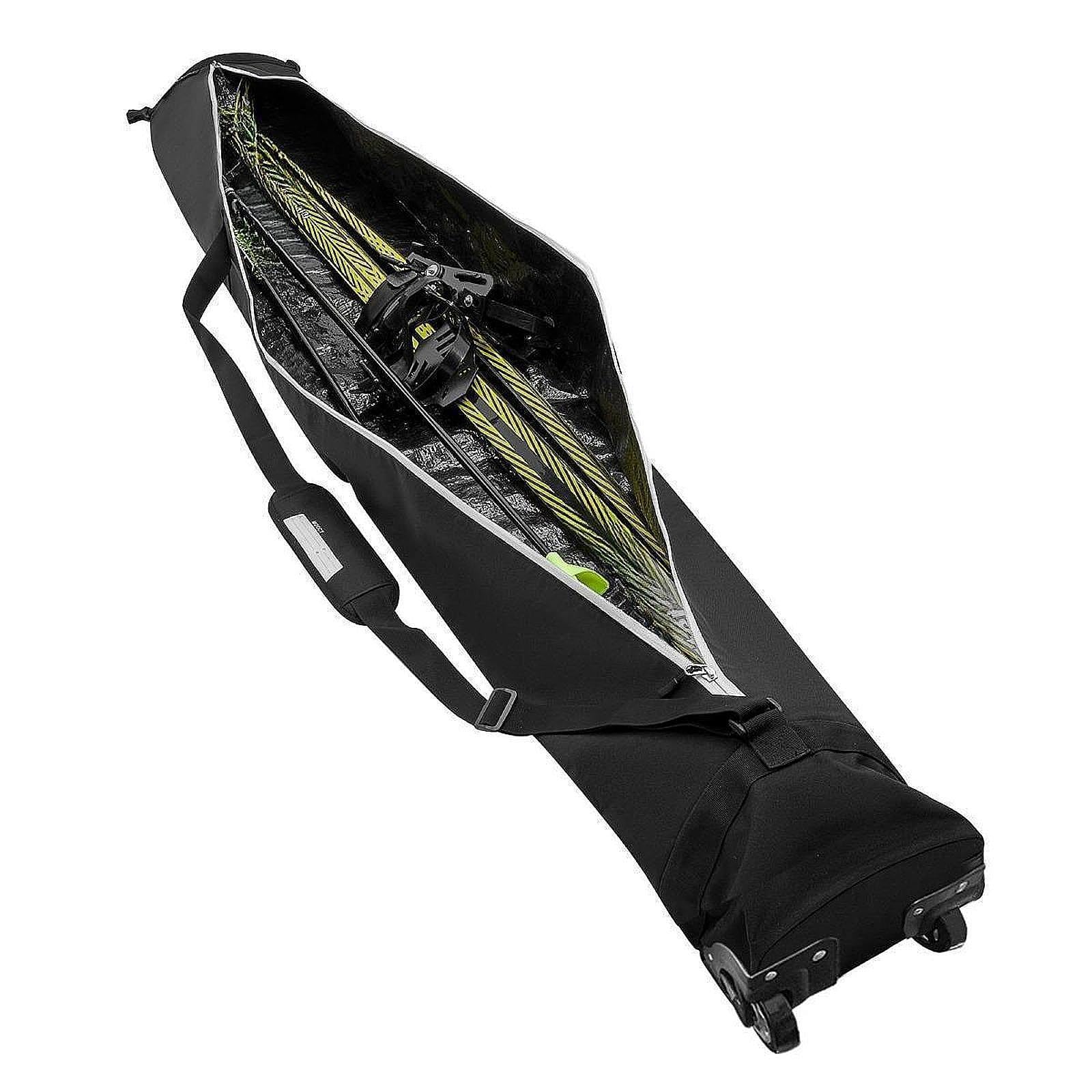 Waterproof Ski and Snowboard Travel Bag with Wheels - Heavy Duty Double Roller Carrying Case for Ski Equipment | Perfect for Air Travel, Mountain Resorts & Winter Sports Gear Storage