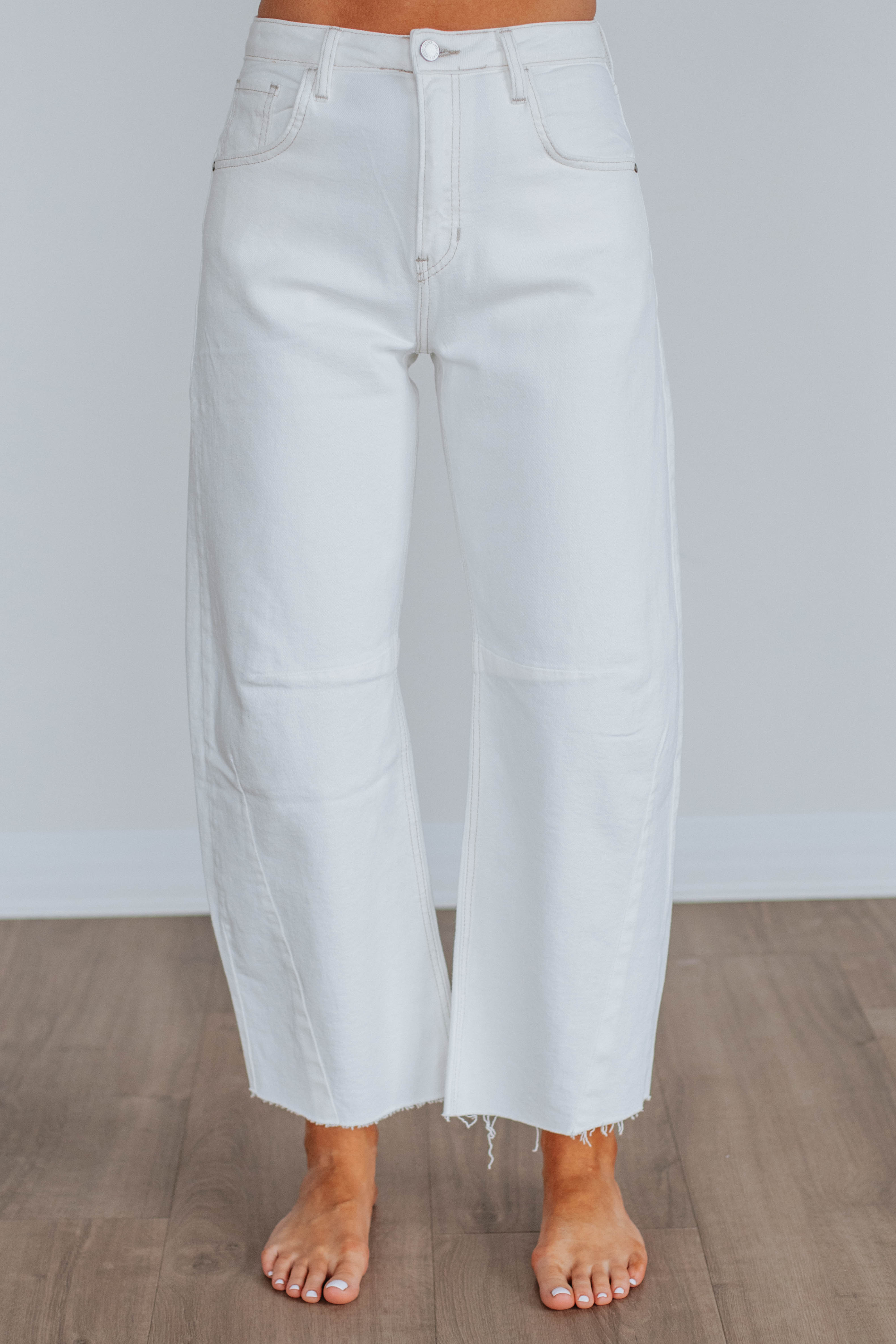 Beatrix JBD Jeans for Women - High Waisted Skinny Jeans in Ivory | Comfortable Stretch Denim Pants for Casual Wear & Everyday Outfits