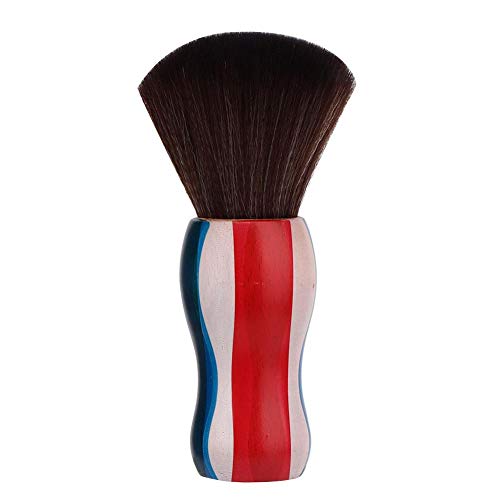 Professional Neck Duster Brush - Soft Fiber Barber Brush for Face Cleaning & Hair Sweeping | Anti-Static Hair Brush with Ergonomic Handle | Perfect for Salon Styling, Home Grooming & Barber Shops