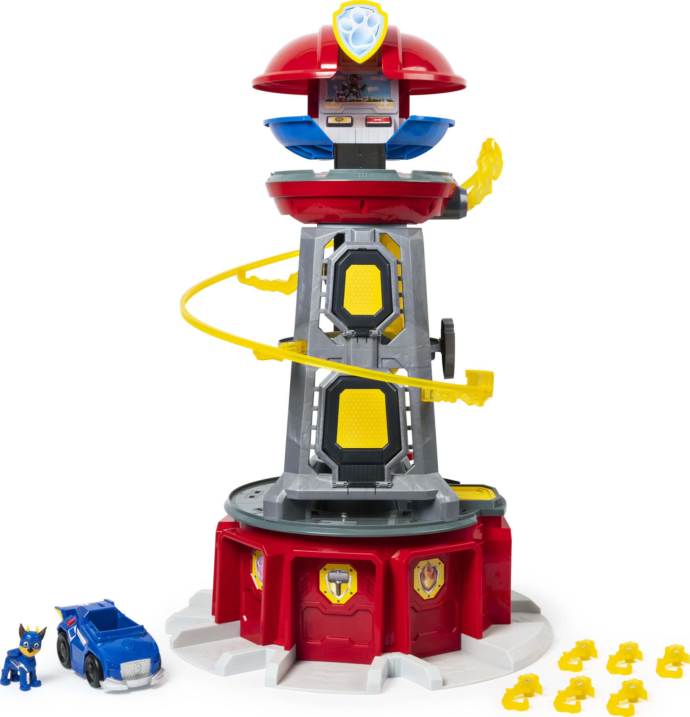 Paw Patrol Mighty Pups Super Paws Lookout Tower Playset with Lights & Sounds - Interactive Action Toy for Kids Ages 3+ | Role Play, Adventure & Gift Idea for Toddlers & Preschoolers
