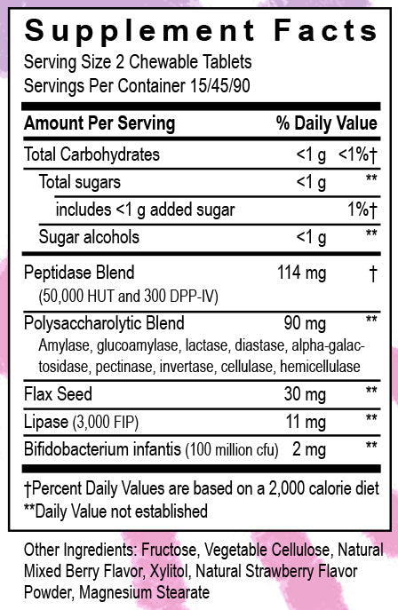 Kidz Digest Chewable Vitamins for Kids - 180 Count | Immune Support & Digestive Health | Delicious Berry Flavor | Perfect for Daily Nutrition & Travel Snacks