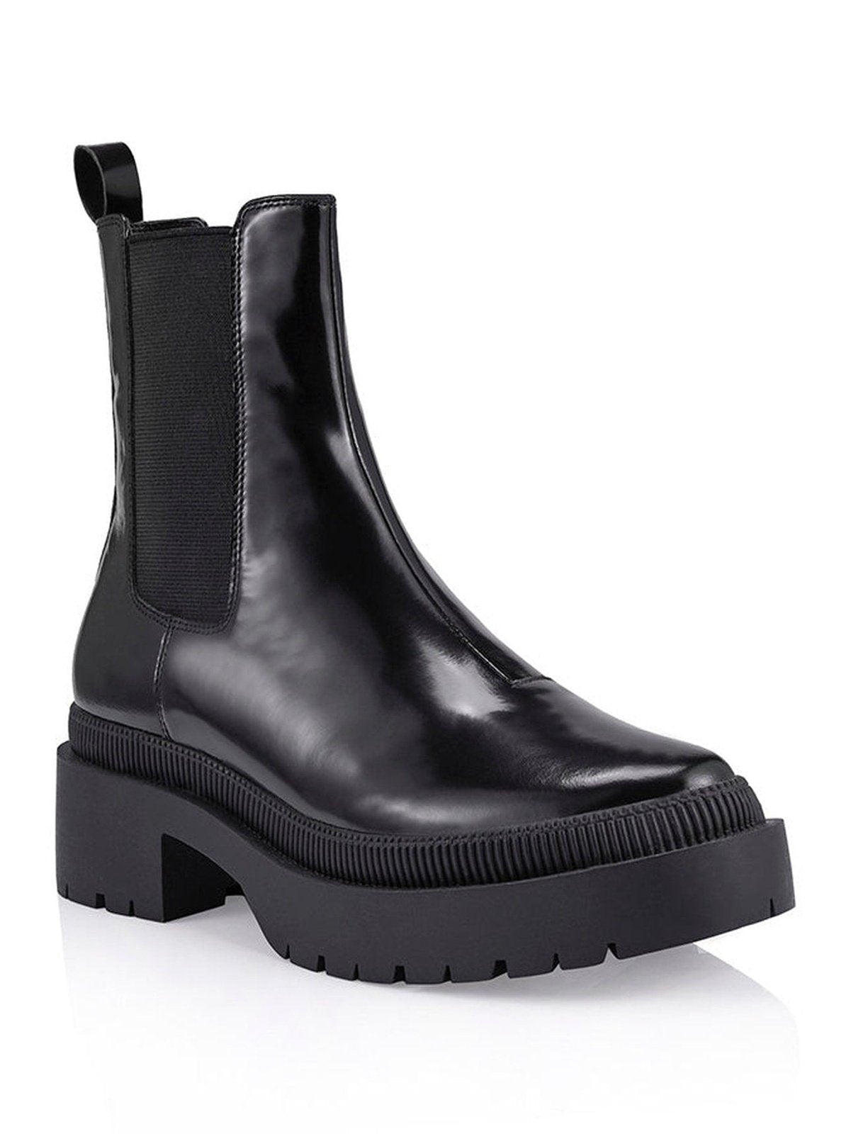 O'Reilly Combat Chunky Boots - Black Leather Boots for Men & Women | Stylish Punk Gothic Boots for Outdoor, Motorcycle & Fashion Wear