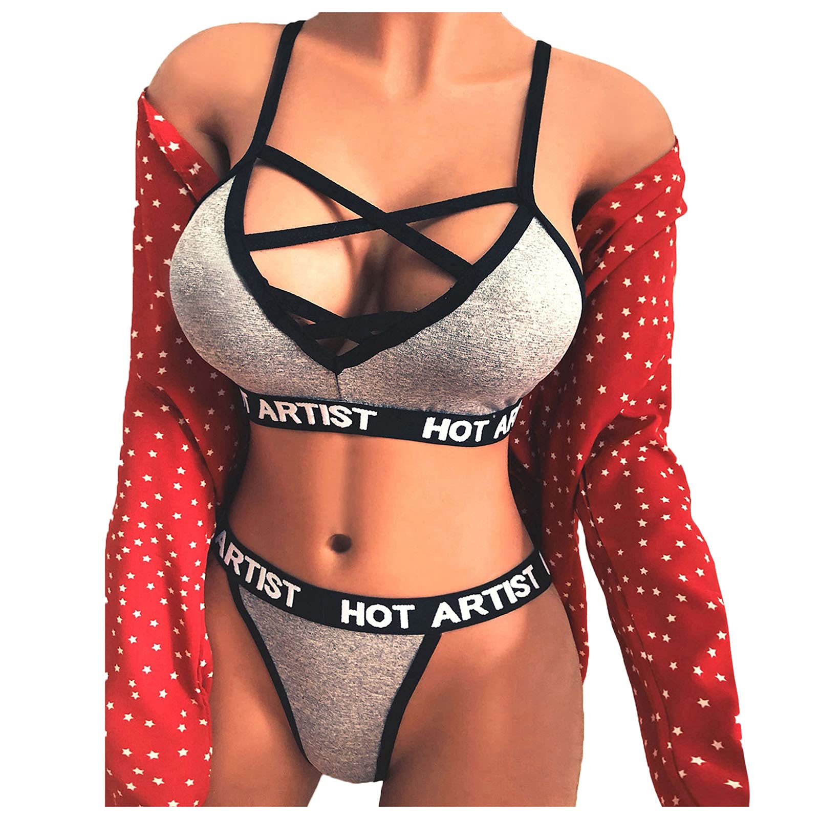 Lace Underwear Set for Women - Sexy Bandage Lingerie, Sleepwear & Corset - Hollow Out Design for Intimate Wear & Special Occasions