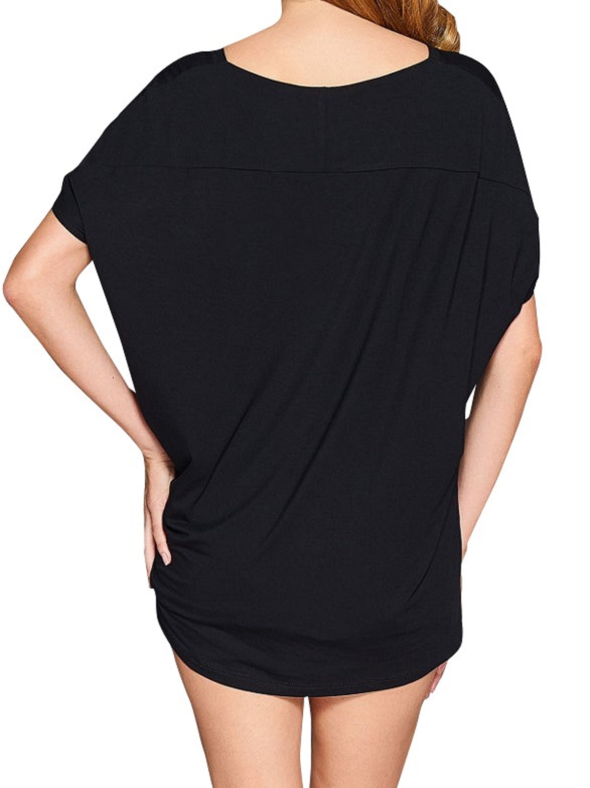Soft & Comfortable Viscose Pajama Shorts for Women - Breathable Sleepwear Set | Handmade in Europe | Perfect for Summer Nights & Lounge Wear (Black)