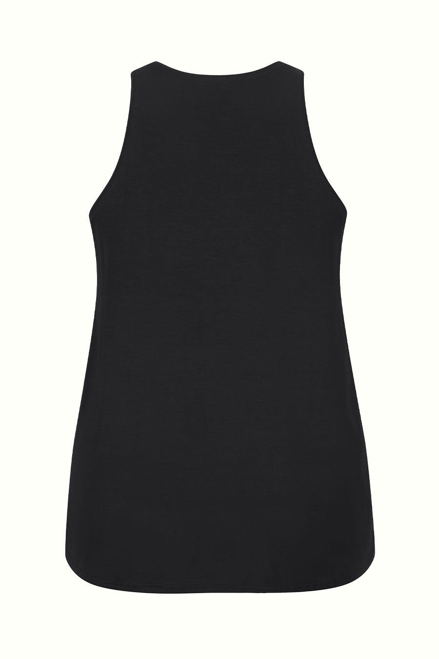 Classic Black Bamboo Singlet for Men & Women - Soft & Breathable Summer Tank Top - Gym, Yoga, Lounge & Casual Wear