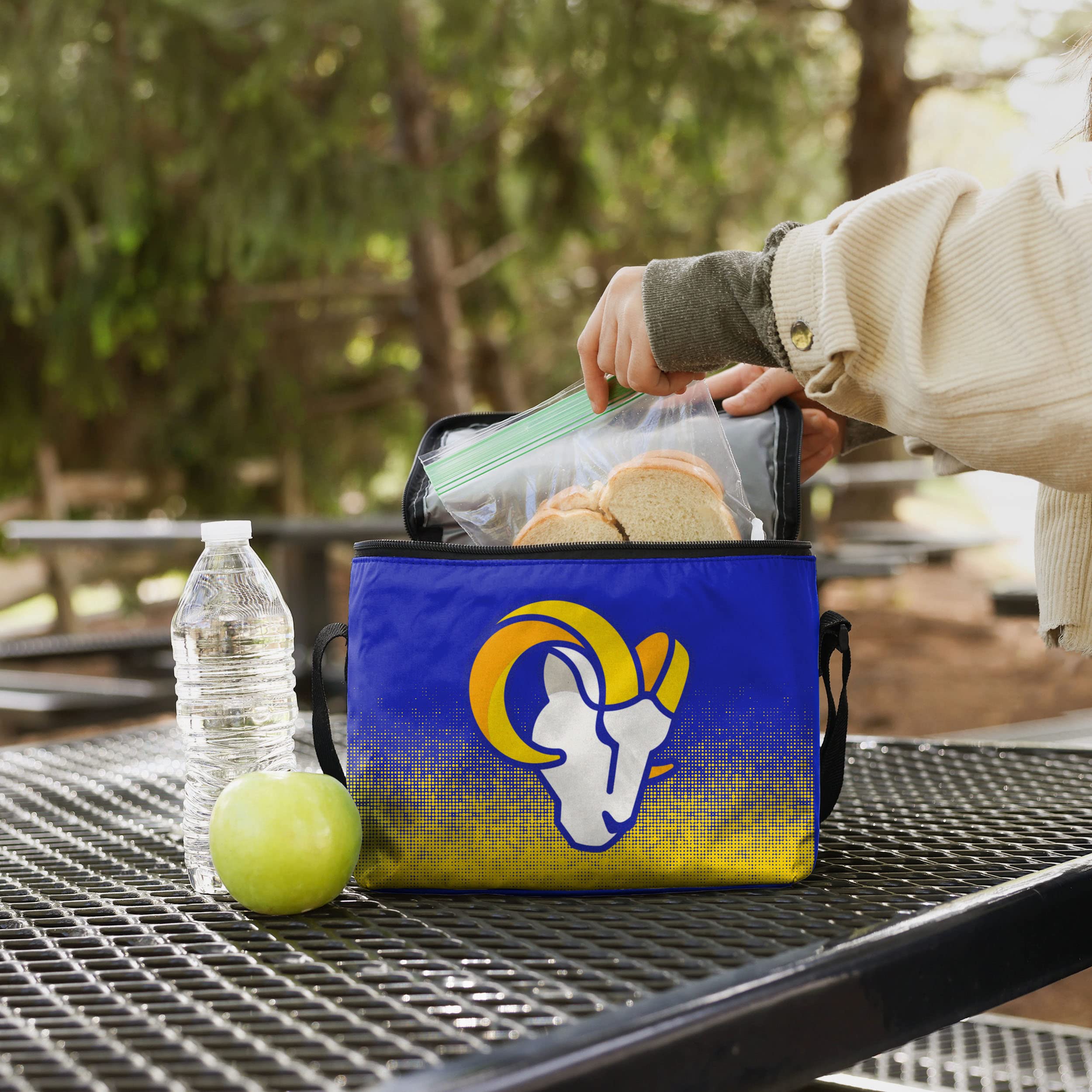 FOCO Unisex Gradient Print Insulated Lunch Bag Cooler for Work, School & Picnics - Leakproof & Lightweight for Daily Use