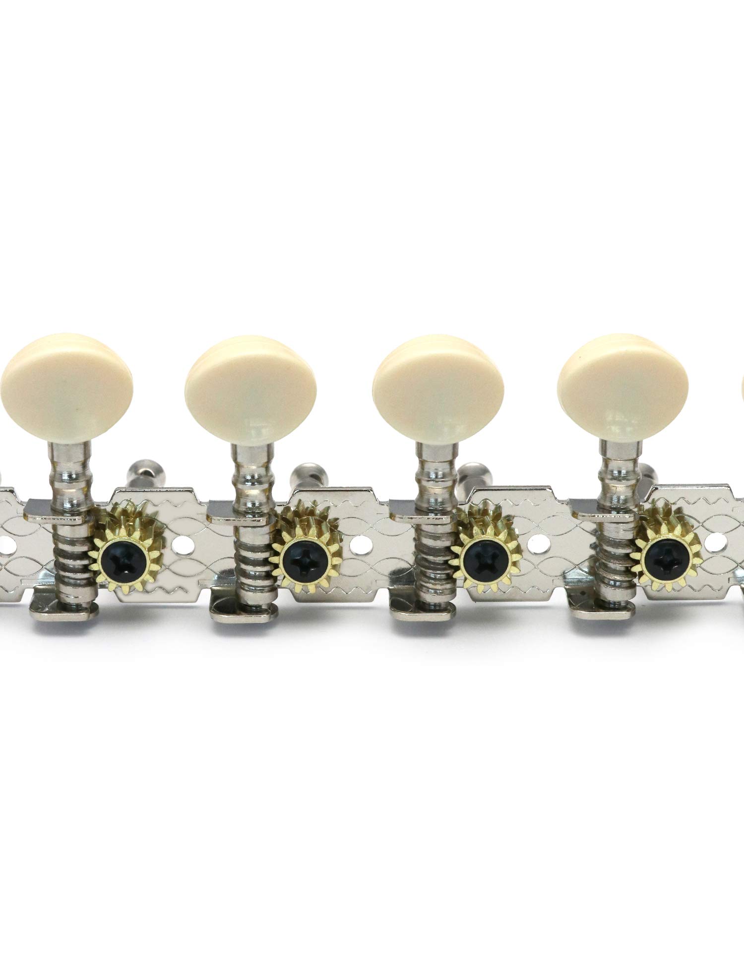 Metallor 12-String Acoustic Guitar Tuning Pegs - Chrome Plated Machine Heads (6L 6R) for Precise Tuning | Perfect for Guitar Maintenance & String Replacement | Ideal for Musicians, Luthiers & Guitar Enthusiasts