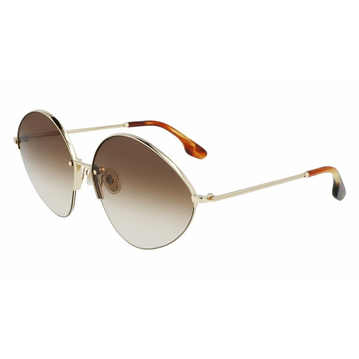 Victoria Beckham VB 220 S 702 Gold/Brown Sunglasses for Women - Luxury Designer Shades for Fashion, Beach & Outdoor Activities