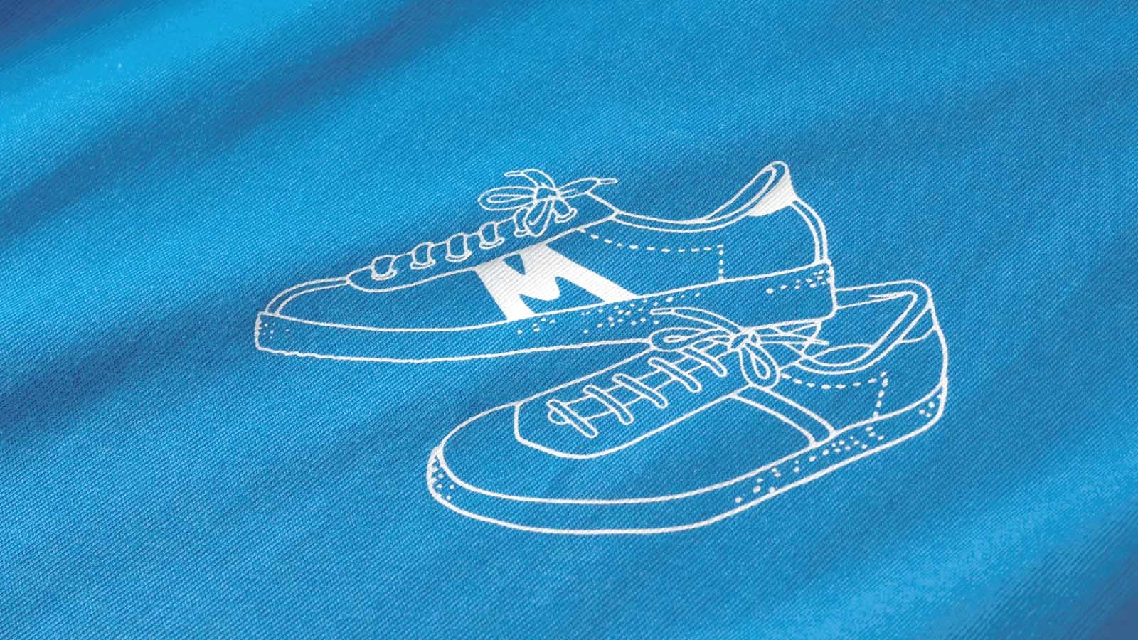 TRAMPAS Sneakers & T-Shirt Combo - Stylish Blue Casual Outfit for Men | Perfect for Streetwear, Gym, and Everyday Fashion