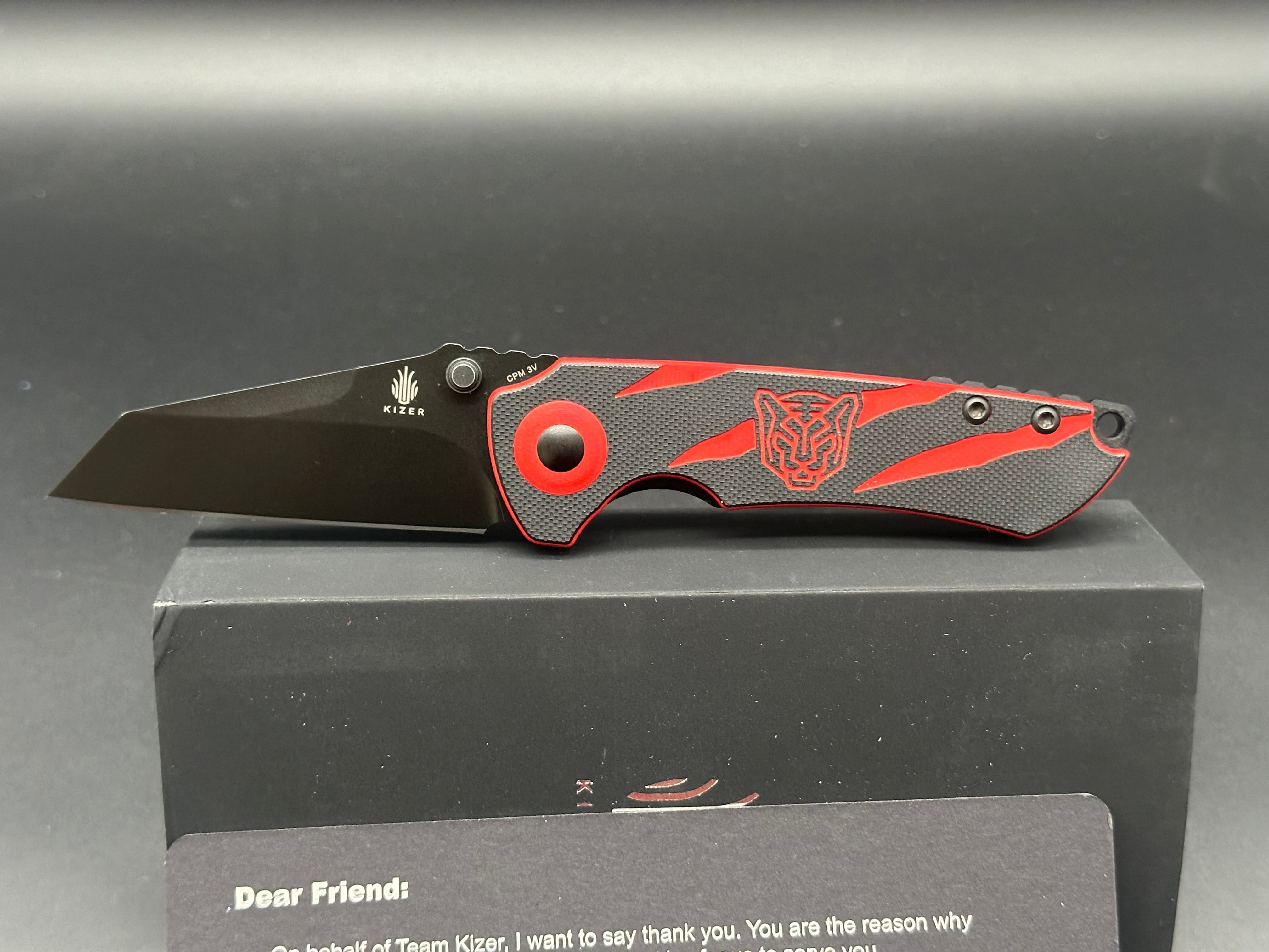 Kizer Friday Club Tiger Mini Critical Folding Knife - 2.99