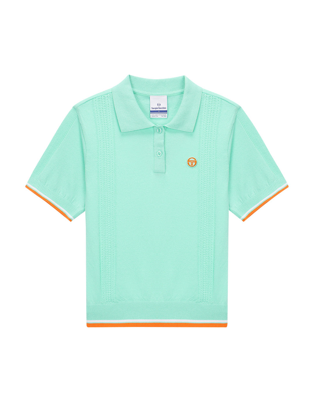 Preppy Knit Polo Shirt for Men - Light Mint Green Casual Wear | Perfect for Office, Golf & Summer Outfits