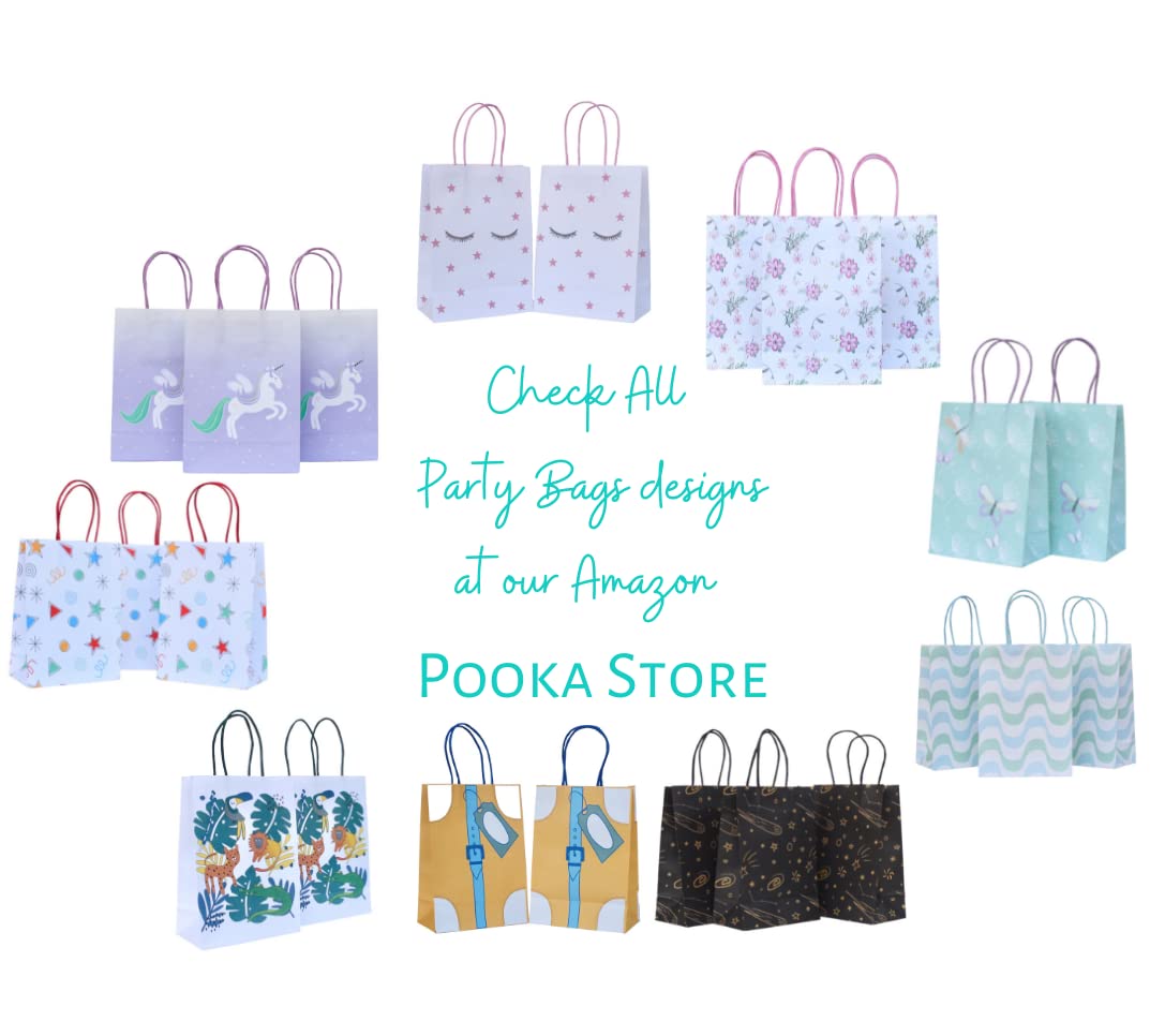 Purple Mint Fairy Dragonfly Butterfly Party Favor Bags (Set of 8) - Elegant Garden Themed Treat Bags for Birthday Parties, Baby Showers & Fairy Themed Events