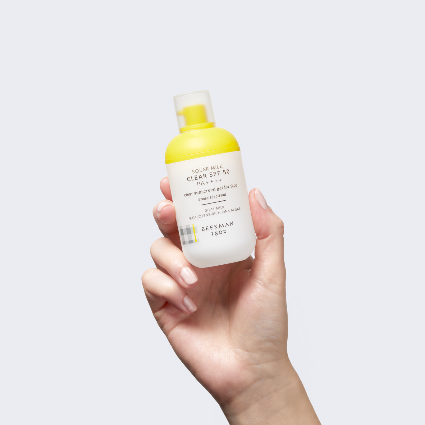 SPF 50 Solar Milk Clear Sunscreen Gel for Face - Lightweight UV Protection for Daily Use, Outdoor Activities & Beach Days