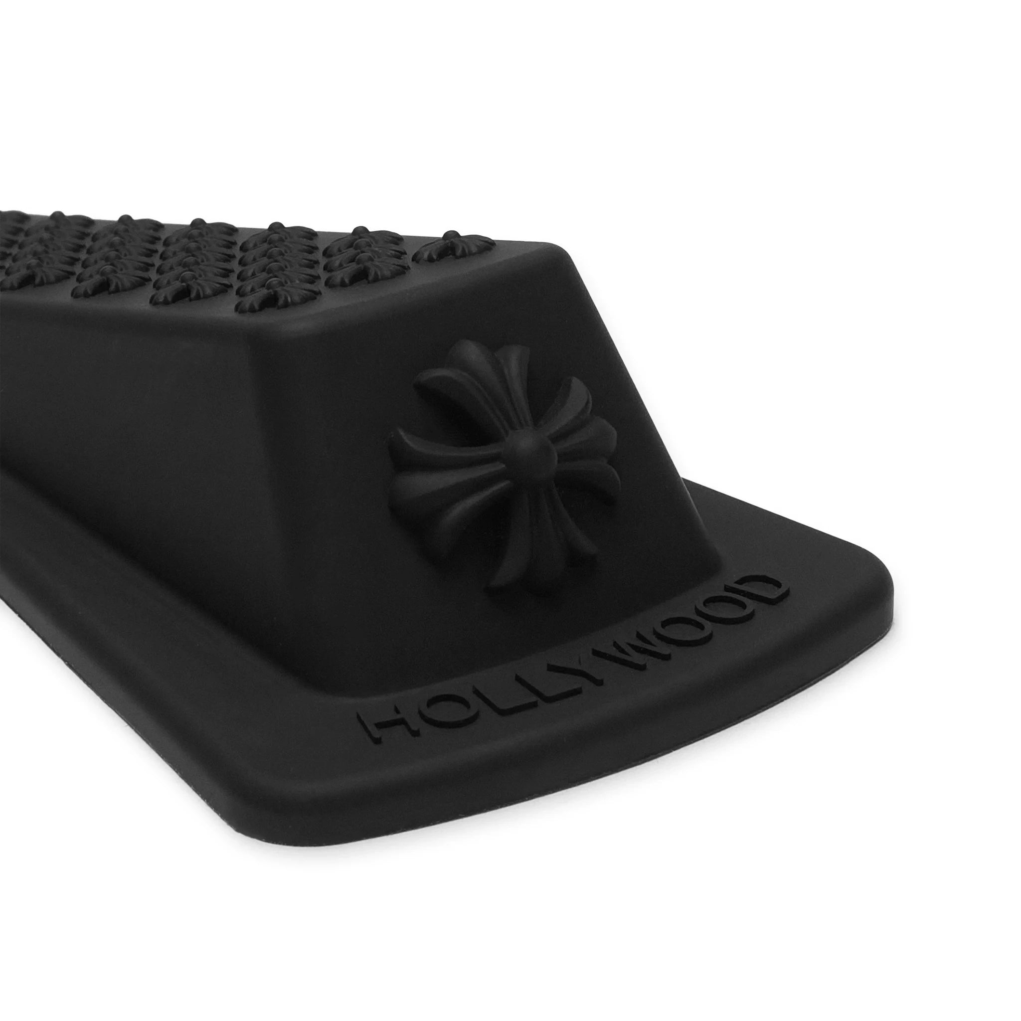 Chrome Hearts Black Door Stopper - Heavy Duty Metal Door Stop for Home & Office - Perfect for Preventing Door Damage and Noise