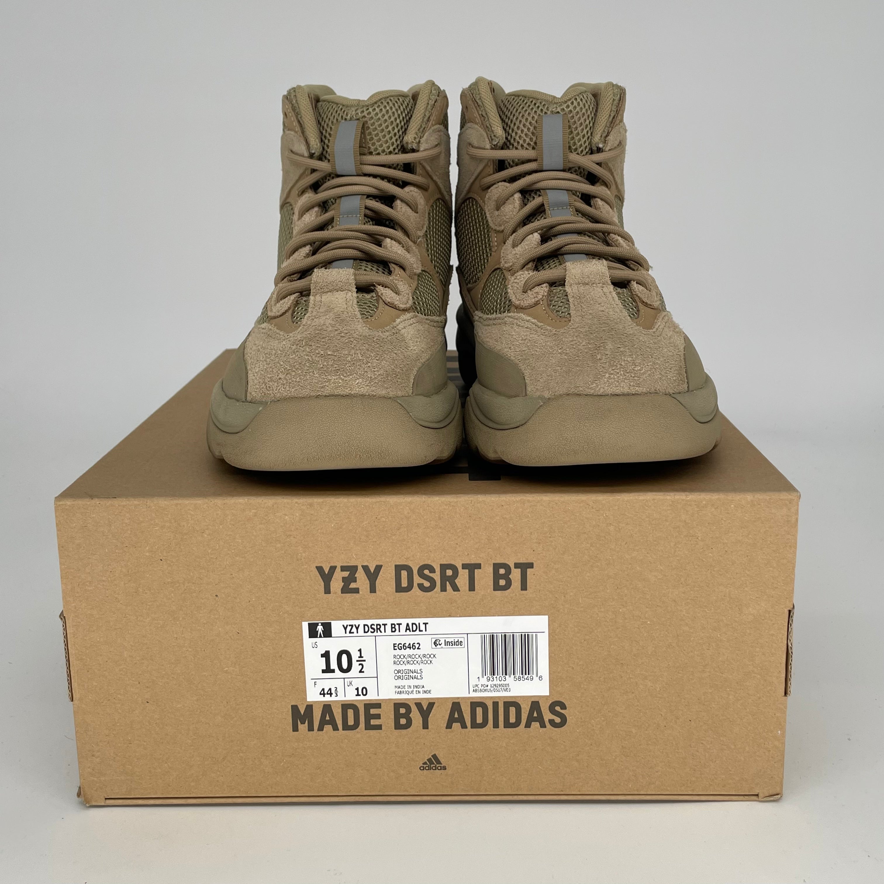 Adidas Yeezy Desert Boot Rock - Men's Size 10.5 / Women's 12W (Style EG6462) - Stylish & Comfortable Hiking Shoes for Outdoor Adventures & Urban Fashion