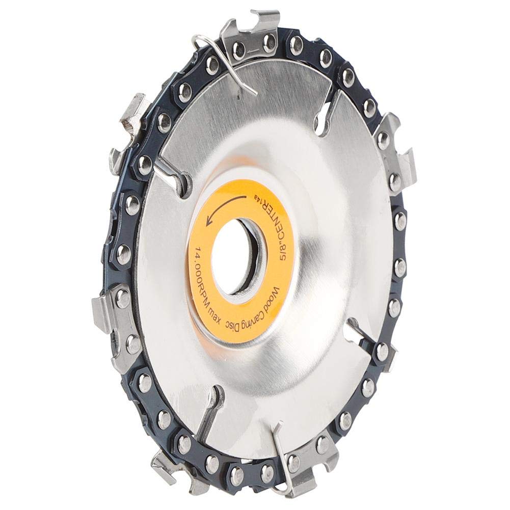 4 Inch Carbide Chain Saw Disc Cutting Blade - Angle Grinder Blade for Wood, Plywood, Stone & Metal - Stump Grinder & Wood Carving Disc - Perfect for DIY Projects, Woodworking & Metal Cutting