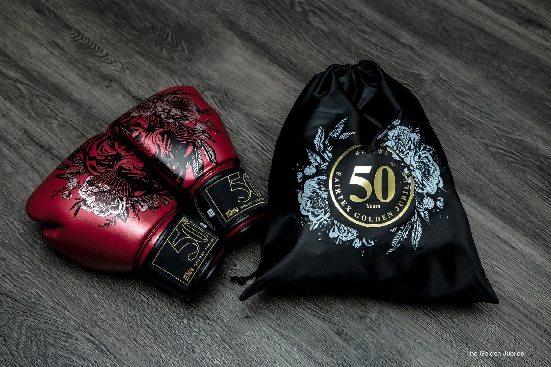 Fairtex Golden Jubilee Premium Muay Thai Boxing Gloves - Limited Edition Syntek Leather Training & Competition Gloves for MMA, Kickboxing | Heavy-Duty Imported Boxing Equipment for Fighters & Athletes | Perfect for Gym Workouts, Sparring & Martial Arts Training