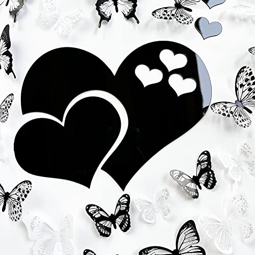 36 Butterfly and Black Heart