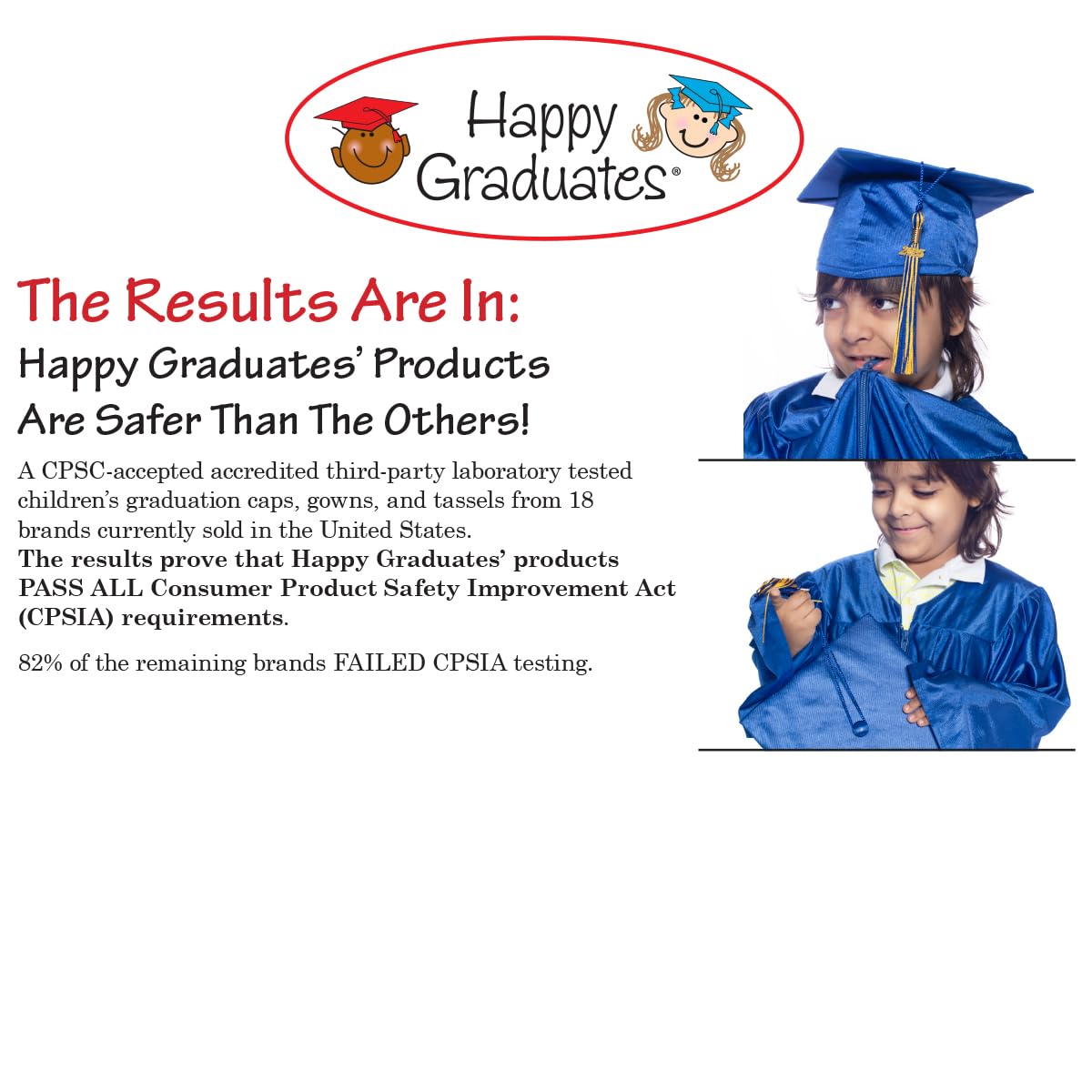 Medium Size Graduation Gown Set for Kids - Early Childhood Education & Kindergarten Graduation Cap & Gown - Perfect for Preschool & Elementary School Graduation Ceremonies