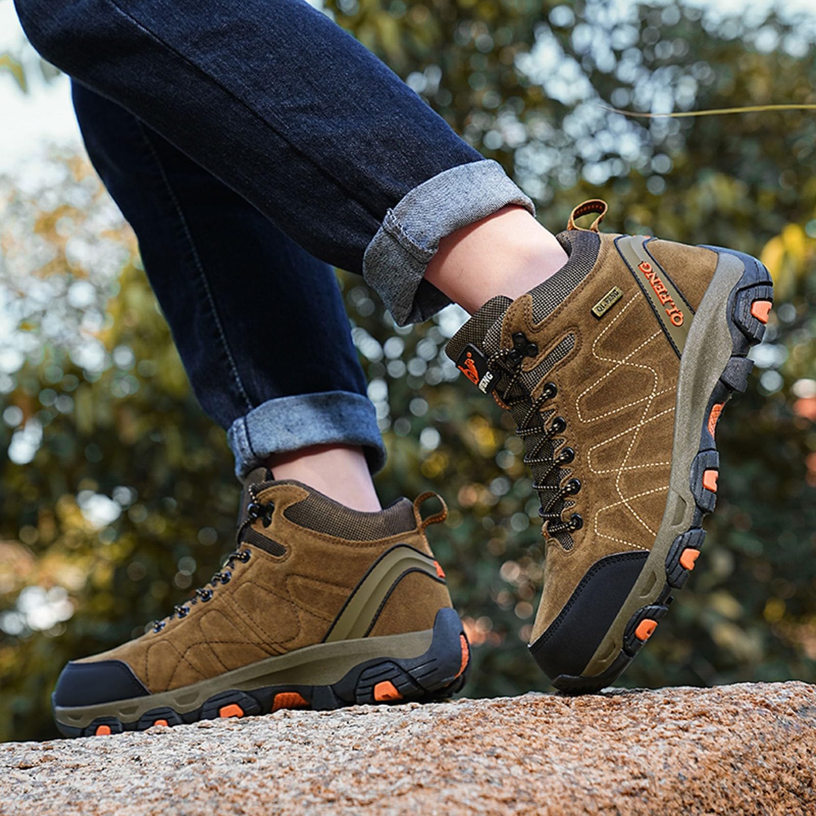 Lightweight Waterproof Hiking Shoes for Women - Breathable Non-Slip Outdoor Trekking & Camping Shoes - Perfect for Mountain Trails, Walking & Travel Adventures