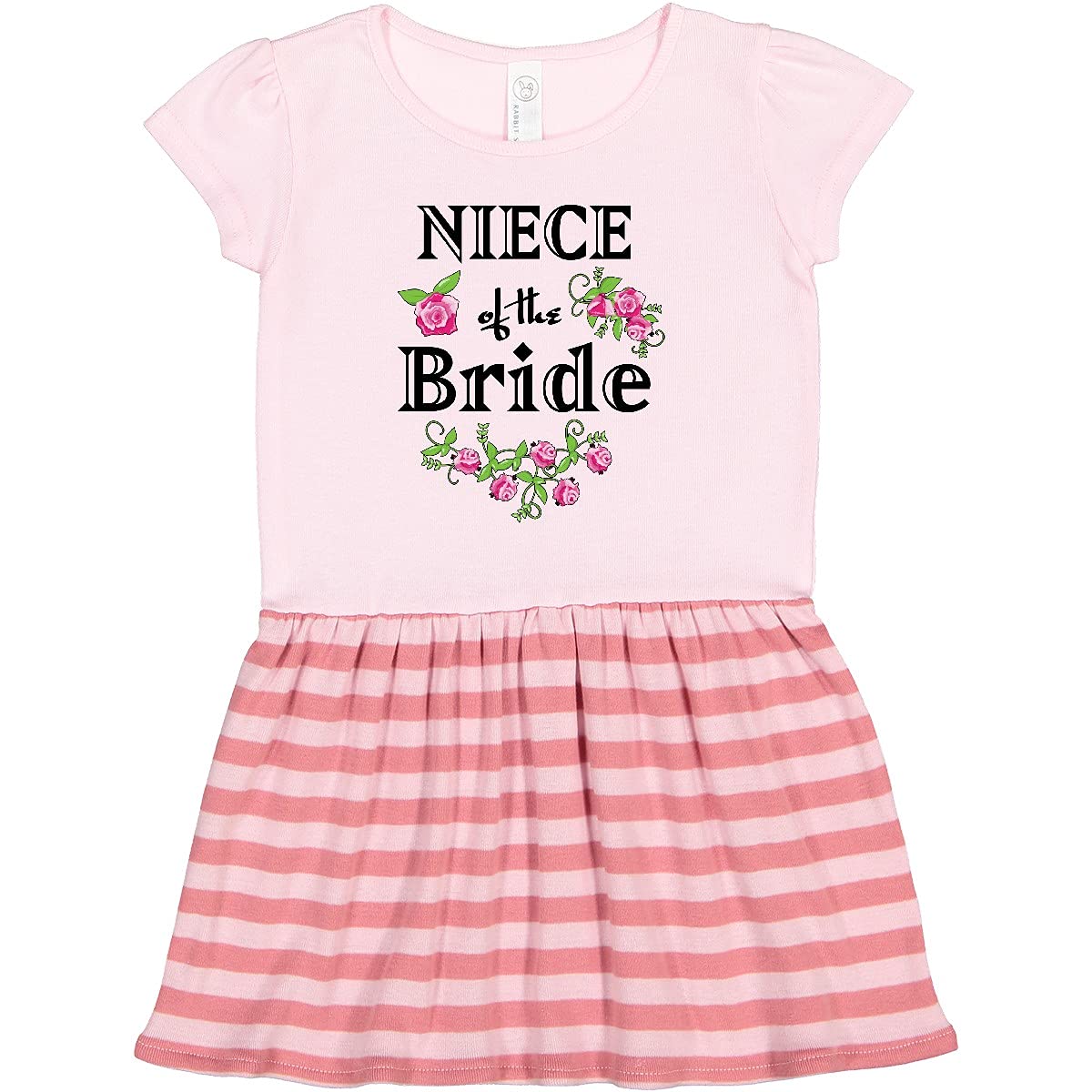 Inktastic Niece Bride Roses Toddler Dress for Wedding Party